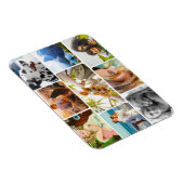 Magnet Flexible 9 Modèle photo Rond Collage (Côté Droit)