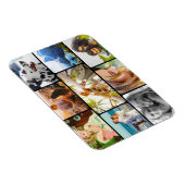 Magnet Flexible 9 Modèle photo Rond Collage (Côté Droit)