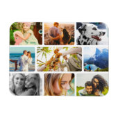 Magnet Flexible 9 Photo Template Rond Collage Magneet (Horizontaal)