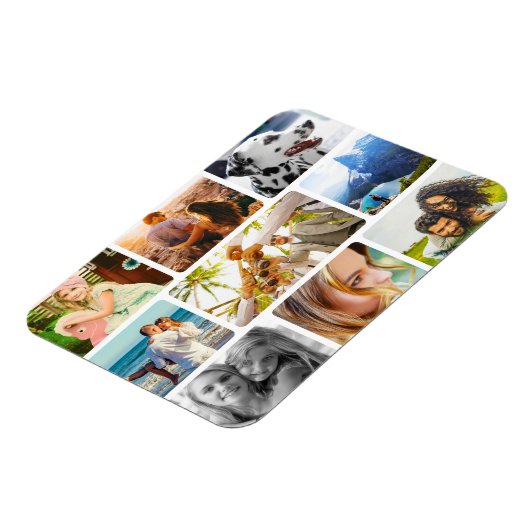 Magnet Flexible 9 Photo Template Rond Collage Magneet (Linkerzijde)