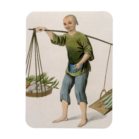 Magnet Flexible A Boy with Vegetables, plate 54 from 'The Costumes (Vertical)