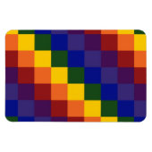 Magnet Flexible à damiers arc-en-ciel (Horizontal)