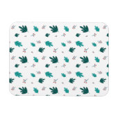 Magnet Flexible À feuillage persistant Tree Feuilles et Red Holly (Horizontal)