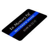 MAGNET FLEXIBLE À LA MÉMOIRE DE L'AGENT TOMBE THIN BLUE LINE MAGNE (Côté Gauche)