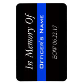 MAGNET FLEXIBLE À LA MÉMOIRE DE L'AGENT TOMBE THIN BLUE LINE MAGNE (Vertical)