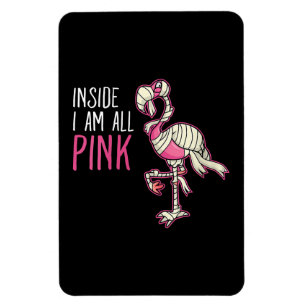 Magnet Flexible À L'Intérieur Je Suis Tout Flamant rose Rose Fla