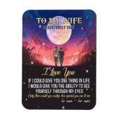 Magnet Flexible À ma femme | Lettre à ma femme amour de mari (Vertical)