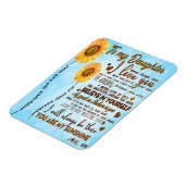 Magnet Flexible À ma fille | Lettre spéciale à ma fille (Côté Gauche)