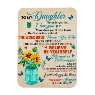 Magnet Flexible À Mon Cadeau Fille, Amant Papillon, Cadeau Tournes