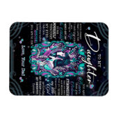 Magnet Flexible À Mon Cadeau Fille, Lettre À La Fille De Papa (Horizontal)