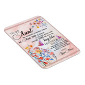 Magnet Flexible À Mon Cadeau Tante, Cadeau Papillon De La Nièce (Côté Droit)