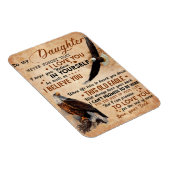 Magnet Flexible À Mon Don Fille, Papa Et Fille, Aigle Aigle (Côté Droit)