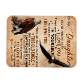 Magnet Flexible À Mon Don Fille, Papa Et Fille, Aigle Aigle (Horizontal)