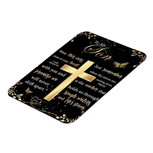 Magnet Flexible À Mon Fils Cadeau, Amant Papillon, Lettre Fils Flo (Côté Gauche)