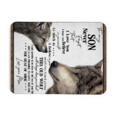 Magnet Flexible À Mon Fils Don, Maman Et Fils, Lettre D'Amour À So (Horizontal)