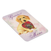 Magnet Flexible À poils durs Dachshund Heart Maman (Côté Droit)