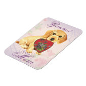 Magnet Flexible À poils durs Dachshund Heart Maman (Côté Gauche)