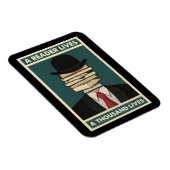 Magnet Flexible A Reader Lives a Thousand Lives Bibliophile Wisdom (Côté Droit)