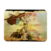 Magnet Flexible A View Of The Canal With Boats And Buildings (Horizontal)