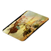 Magnet Flexible A View Of The Canal With Boats And Buildings (Côté Gauche)