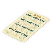 Magnet Flexible A Year with Toucans: Calendar 2026 マグネットカード (Côté Gauche)