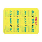 Magnet Flexible A Year with Toucans: Calendar 2026-Yマグネットカード (Horizontal)