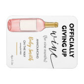 Magnet Flexible Abandonner officiellement la Faire-part de grosses (Horizontal)