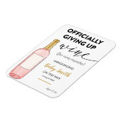 Magnet Flexible Abandonner officiellement la Faire-part de grosses (Côté Gauche)