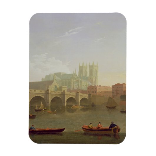 Magnet Flexible Abbaye de Westminster et pont de Westminster Vue d (Vertical)