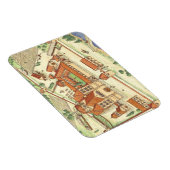 Magnet Flexible Abbaye romane. Modèle (Côté Droit)