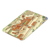Magnet Flexible Abbaye romane. Modèle (Côté Gauche)
