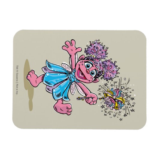 Magnet Flexible Abby Cadabby Art rétro (Horizontal)