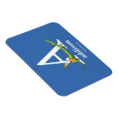 Magnet Flexible ABC du Dr Seuss : Lettre A - Blanc | Ajouter Votre (Côté Droit)