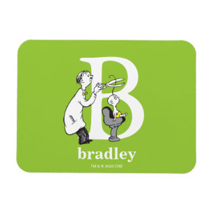 Magnet Flexible ABC du Dr Seuss : Lettre B - Blanc Ajouter Votre