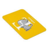 Magnet Flexible ABC du Dr Seuss : Lettre E - Blanc | Ajouter Votre (Côté Droit)