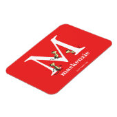 Magnet Flexible ABC du Dr Seuss : Lettre M - Blanc | Ajouter Votre (Côté Gauche)