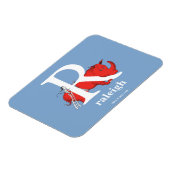 Magnet Flexible ABC du Dr Seuss : Lettre R - Blanc | Ajouter Votre (Côté Gauche)