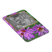 Magnet Flexible Abeille De Miel Sur Fleur D'Aster Rose Ajouter Vot (Côté Droit)