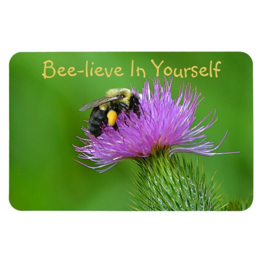 Magnet Flexible Abeille en toi-même (Horizontal)