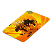Magnet Flexible Abeille sur une fleur (Côté Gauche)