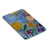 Magnet Flexible Abeilles et fleurs de miel Aimant flexible (Côté Droit)
