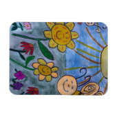 Magnet Flexible Abeilles et fleurs de miel Aimant flexible (Horizontal)