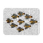 Magnet Flexible Abeilles médiévales 2 (Horizontal)