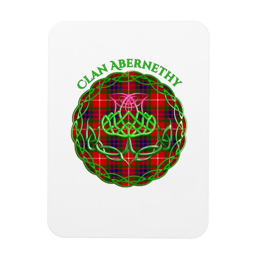 Magnet Flexible Abernethy Scottish Tartan Celtic Thistle (Vertical)
