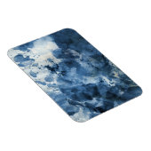 Magnet Flexible Abstract blue watercolor background (Côté Droit)