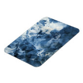 Magnet Flexible Abstract blue watercolor background (Côté Gauche)