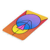 Magnet Flexible Abstract Geometric Circles Line Colorful Poster (Côté Gauche)