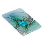 Magnet Flexible Abstrait avec bleu, art fractal moderne (Côté Droit)