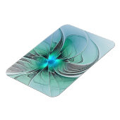 Magnet Flexible Abstrait avec bleu, art fractal moderne (Côté Gauche)