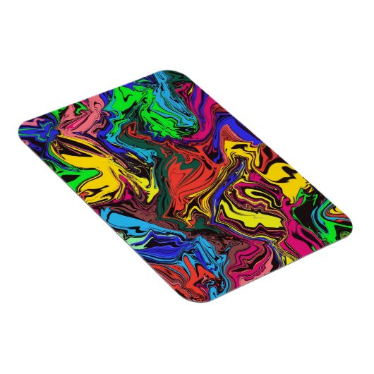 Magnet Flexible Abstrait Coloré Twirly / Poussé / (Côté Droit)
